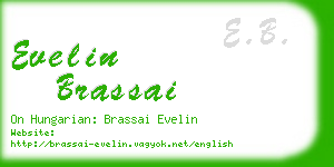 evelin brassai business card